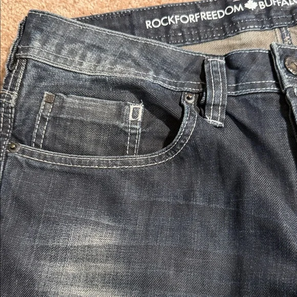 Buffalo David Bitton Men's Deep Indigo Jeans#068 - Picture 6 of 13